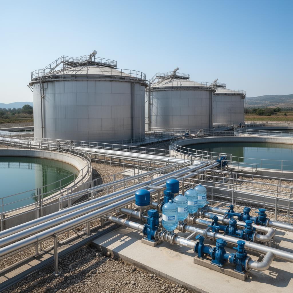 Reservatórios e sistemas hidráulicos industriais